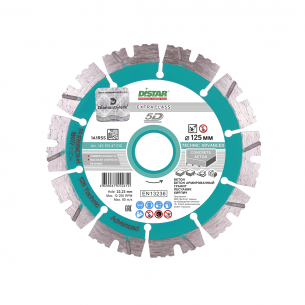 Круг алмазный отрезной Distar Technic Advanced 1A1RSS/C3 230 мм Сегментный