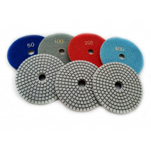 Алмазний гнучкий шліфувальний круг (липучка, черепашка) 100 мм