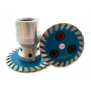 Алмазный диск  40 мм с удлиненным фланцем М14