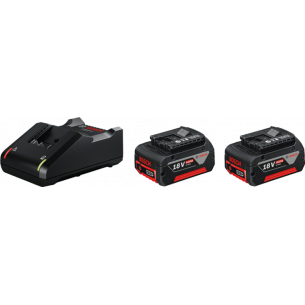 2 аккумулятора GBA 18V 4.0Ah + 2.0Ah + GAL 18V-40 Professional