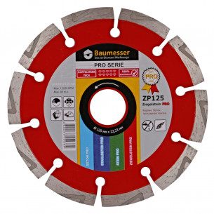 Круг алмазный отрезной 1A1RSS/C3-H 125x2,2/1,4x8x22,23-10 Baumesser Ziegelstein PRO